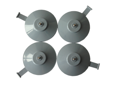 Suction cup set 4 x gray