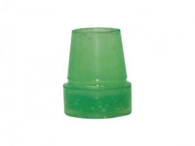 Cane rubber end, fluorescent green